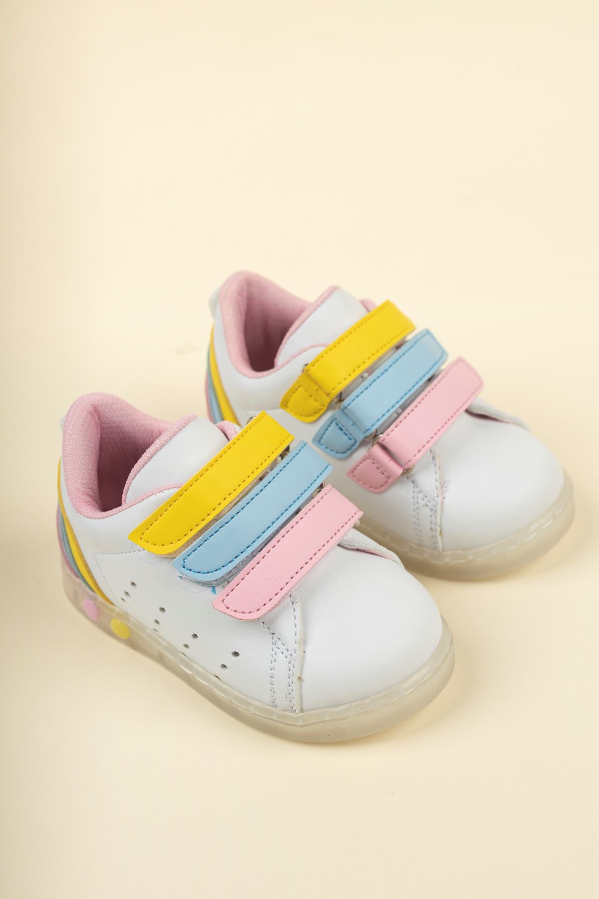 Işıklı Şeffaf Taban Bebe Spor Ayakkabı