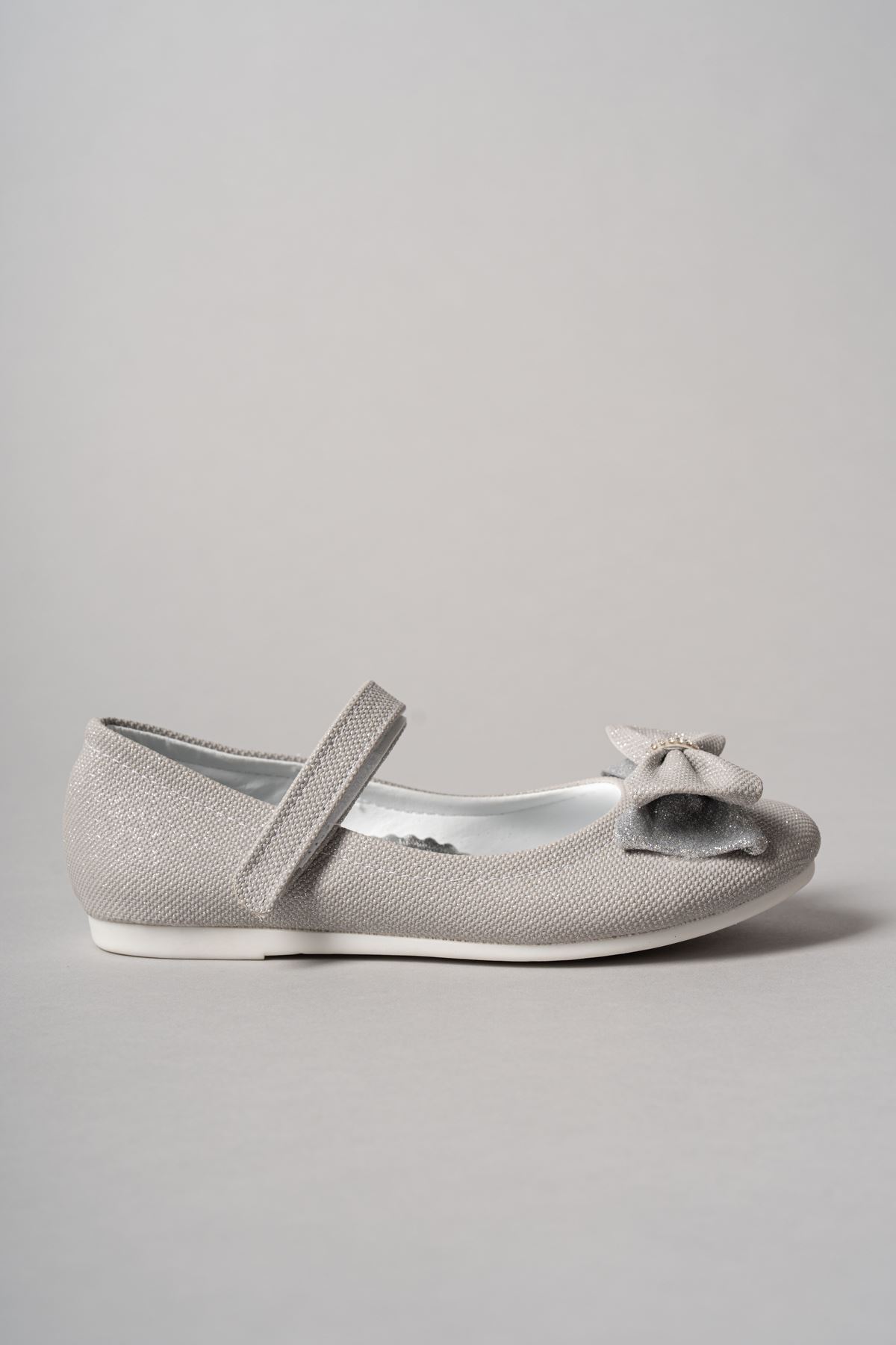 Boğma Fiyonk Gümüş Star Kız Çocuk Ayakkabı