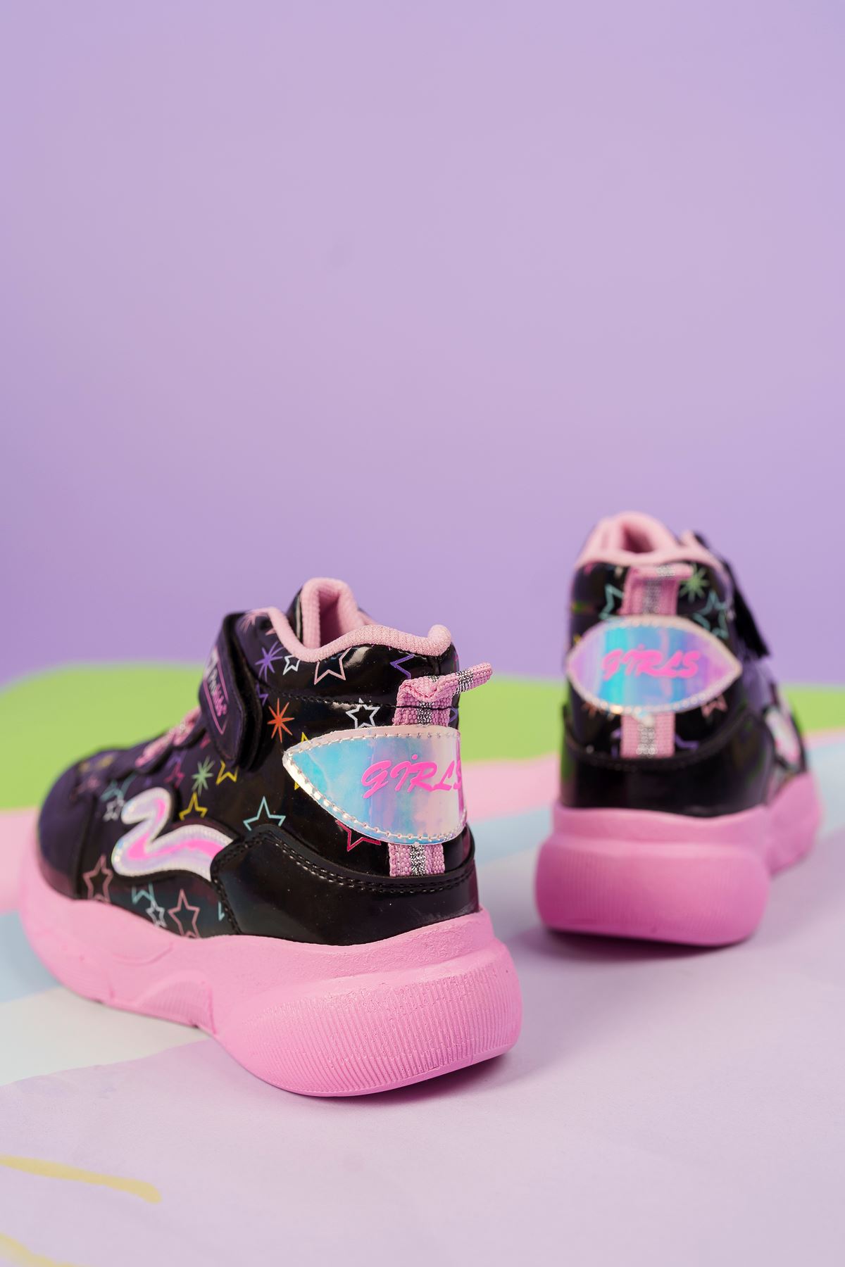 Starry Black Children's Sport Boots