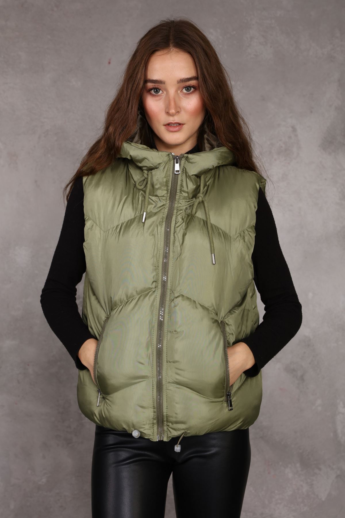 Hooded Women Inflatable Vest