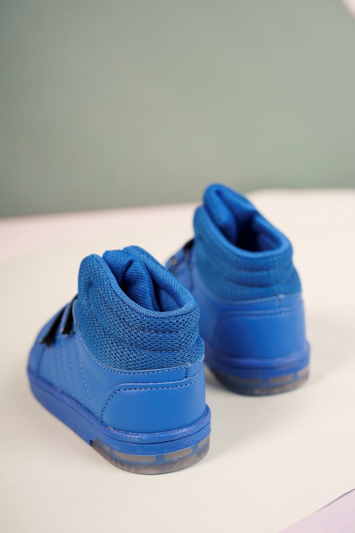 Lighted Blue Baby Sport Boots