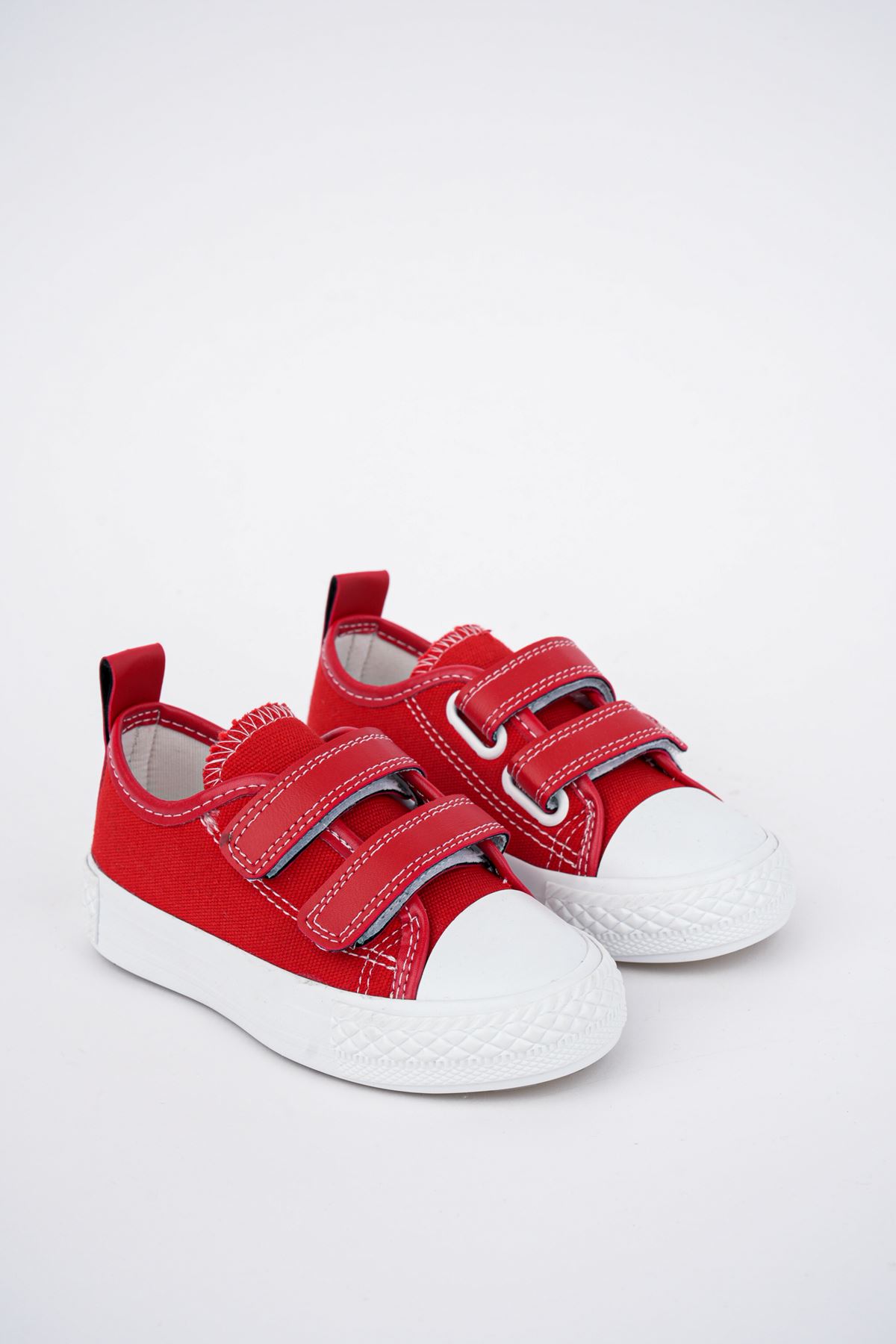 Double Velcro Red Children's Shoes