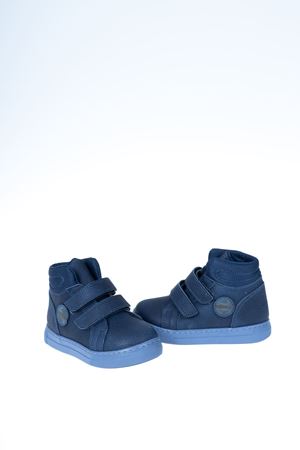 Double Velcro Navy Blue Baby Boots