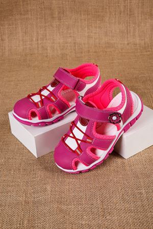 Pink Girl's Sandals with Closed Toe