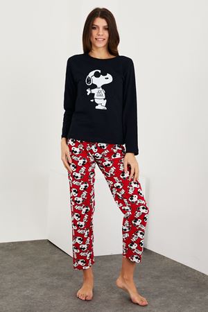 Printed Long Sleeve Pajama Set