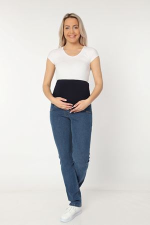 Piping Maternity Jeans