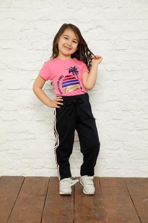 Sweatpants with Piped Sides