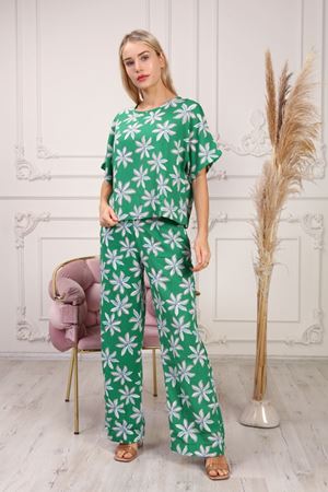 Floral Patterned Women's 2 Piece Set