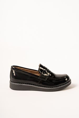 Thermo Sole Black Patent Leather Boys' Shoes