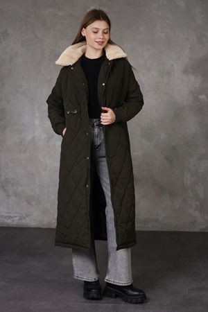 Hooded Long Women's Inflatable Coat