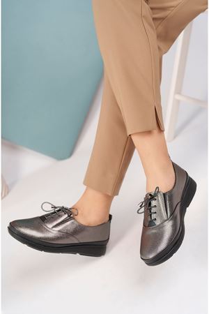 Orthopedic Sole Lace-up Platinum Women's Shoes