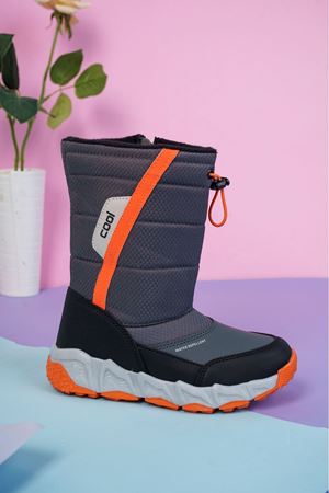Rubberized Smoked Parachute Snow Boots