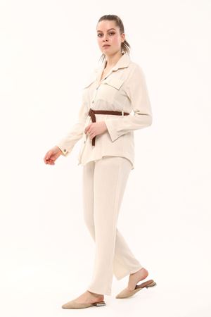 Women's 2-piece Set with Waist Belt