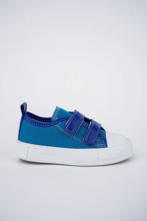 Double Velcro Blue Baby Shoes