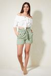 Elastic Waist Tie Shorts