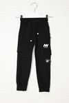 Cargo Pocket Printed Kids Sweatpants