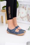 Orthopedic Pad Navy Blue Women's Shoes