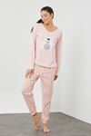 Plush Printed Pajama Set