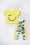 Yellow Baby Suit with Smiley Face