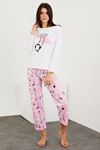 Printed Long Sleeve Pajama Set