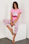 Printed Short Sleeve Pajama Set