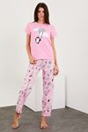 Printed Short Sleeve Pajama Set