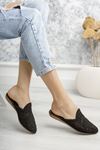 Black Knitted Slippers