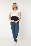 Piping Maternity Jeans