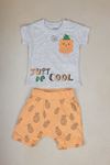 Pineapple Printed Baby Suit with Pockets