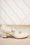 Mother of Pearl Shoes with Forked Heel