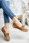 Orthopedic Padded Lace-Up Tan Shoes