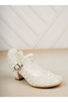 Back Veiled Heeled Mother of Pearl Waterway Shoes