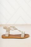 Girl's Sandals with Gold Stones
