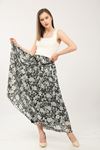 Patterned Pleated Tulle Skirt