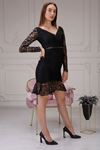 Women's Over the Knee Evening Dresses with Lace