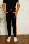 Elasticized Sweatpants with Side Gusset Cuffs