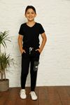 Elastic Tracksuit Pants with Side Cargo Pockets