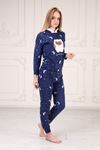 Hooded Printed Fleece Pajama Set