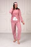 Teddy Bear Printed Fleece Pajama Set