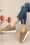 Lace-up Braided Taba Shoes