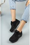 Lace-up Black Sneakers