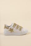 Velcro Starry Silvery Girl's Sneakers