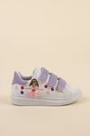 Velcro Printed Girl's Sneakers