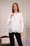 Chiffon Women's Blouse with Necklace