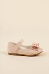 Powder Baby Shoes with Bow