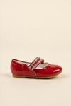 Çatal Baretli Kırmızı Kız Çocuk Ayakkabı