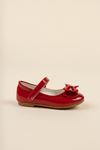 Fiyonklu Kırmızı Kız Çocuk Ayakkabı