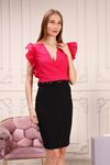 Women's Blouse with Ruffled Sleeves