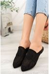 Black Braided Women's Slippers