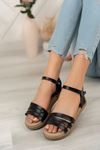 3 Band Black Women's Sandals